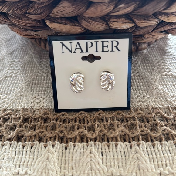 Napier Jewelry - Napier Silver Knot Earrings